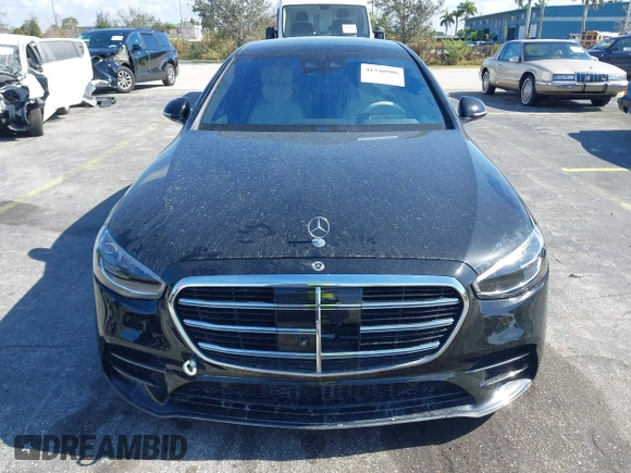 2023 Mercedes-Benz S-Class S 580 with VIN W1K6G7GB6PA210974, listed as a IAAI auction lot 41340906 with 12,304 mi miles. Bid and sale history available at carsss.com. Image 6.