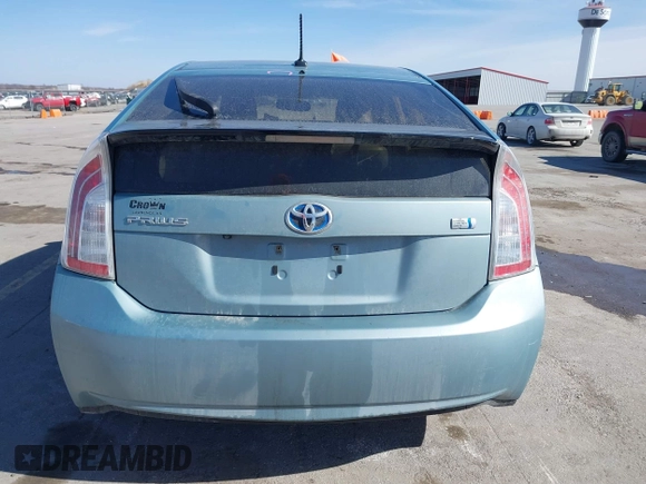 2013 Toyota Prius One with VIN JTDKN3DU7D1734725, listed as a IAAI auction lot 41702527 with 188,983 mi miles. Bid and sale history available at carsss.com. Image 16.