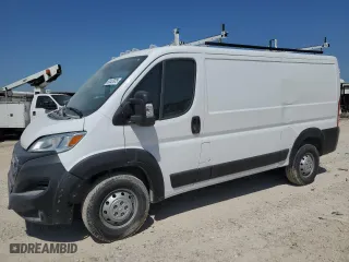 2023 Ram ProMaster Cargo Van with VIN 3C6LRVAG9PE545344, listed as a Copart auction lot 52437975 with 11,569 mi miles and Salvage Title. Bid and sale history available at carsss.com. Image 1.