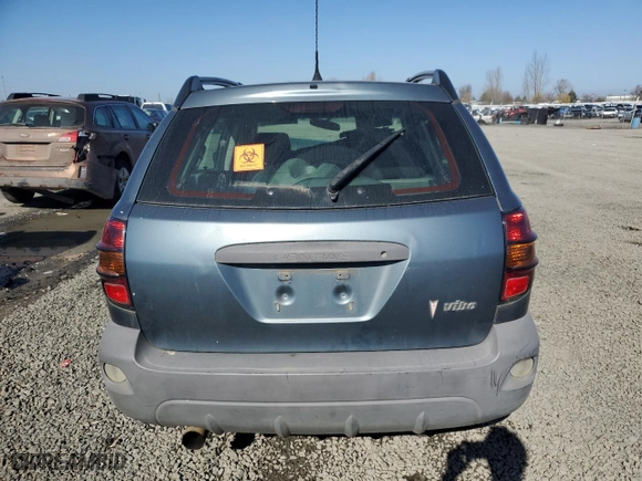 2006 Pontiac Vibe with VIN 5Y2SL658X6Z400752, listed as a Copart auction lot 46369435 with 0 mi miles and Salvage Title. Bid and sale history available at carsss.com. Image 6.