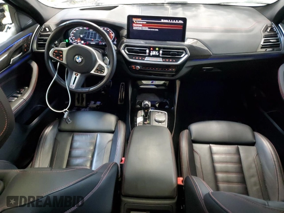 2023 BMW X4 M40i with VIN 5UX43DT0XP9P34421, listed as a Copart auction lot 44018155 with 28,544 mi miles and Salvage Title. Bid and sale history available at carsss.com. Image 8.