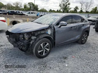 2021 Lexus NX with VIN JTJGJRDZXM2155719, listed as a Copart auction lot 53917345 with 72,716 mi miles and Non Repairable. Bid and sale history available at carsss.com. Image 1.