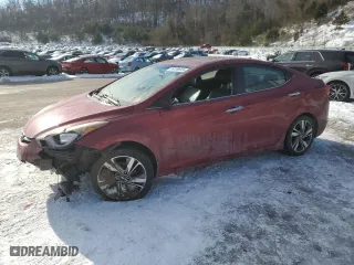 2014 Hyundai Elantra Limited with VIN 5NPDH4AE8EH502194, listed as a Copart auction lot 89199645 with 148,366 mi miles and Salvage Title. Bid and sale history available at carsss.com. Image 1.