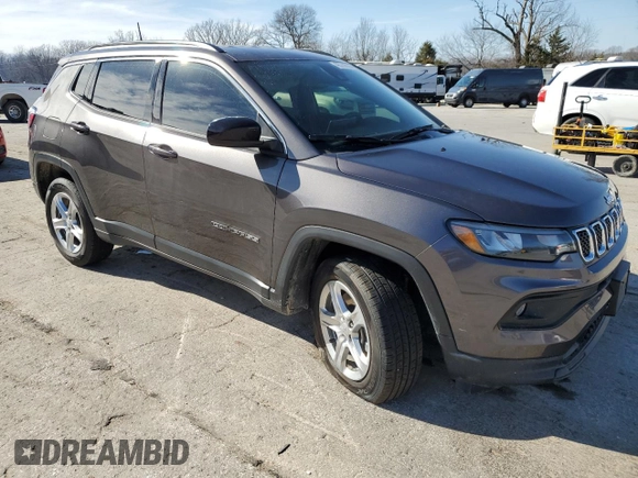 2023 Jeep Compass Latitude with VIN 3C4NJDBN2PT560876, listed as a Copart auction lot 48769915 with 52,770 mi miles and Salvage Title. Bid and sale history available at DreamBid. Image 4.