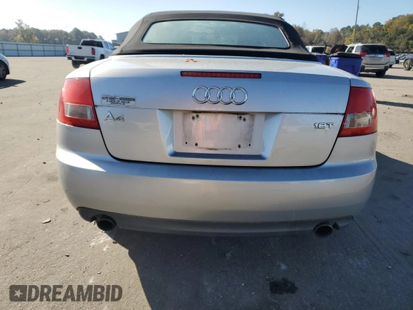 2005 Audi A4 1.8T with VIN WAUAC48H05K007522, listed as a Copart auction lot 77633904 with 151,292 mi miles and Salvage Title. Bid and sale history available at carsss.com. Image 6.