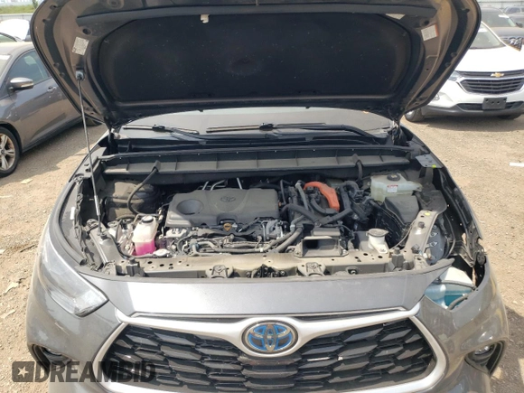 2021 Toyota Highlander Hybrid LE with VIN 5TDBBRCH2MS514881, listed as a Copart auction lot 66672734 with 56,155 mi miles and Salvage title. Bid and sale history available at DreamBid. Image 11.