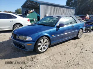 2001 BMW 3 Series 325Ci with VIN WBABS33421JY55178, listed as a Copart auction lot 84143274 with 172,653 mi miles and Salvage Title. Bid and sale history available at carsss.com. Image 1.
