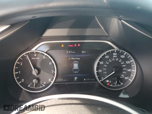 2020 Nissan Murano S with VIN 5N1AZ2AJ2LN113772, listed as a Copart auction lot 54379515 with 27,358 mi miles and Salvage title. Bid and sale history available at DreamBid. Image 9.