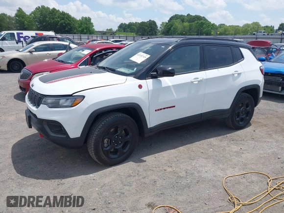 2023 Jeep Compass Trailhawk с VIN 3C4NJDDN5PT557872, выставлен на аукционе IAAI как лот 42152545 с пробегом 46 203 миль миль и . История ставок и продаж доступна на DreamBid. Изображение 19.