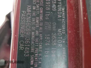 2009 Hyundai Accent Auto GLS с VIN KMHCN46C69U361483, выставлен на аукционе Copart как лот 55971525 с пробегом 159 519 миль миль и Списание • Salvage title. История ставок и продаж доступна на DreamBid. Изображение 12.