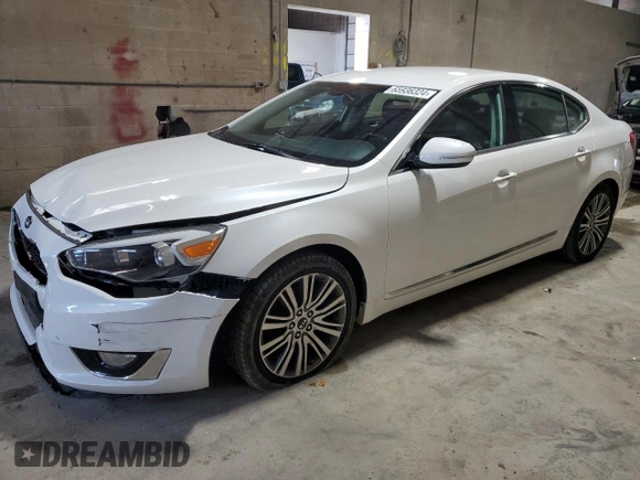 2015 Kia Cadenza Premium with VIN KNALN4D78F5197330, listed as a Copart auction lot 65936324 with 62,236 mi miles and Salvage Title. Bid and sale history available at carsss.com. Image 1.