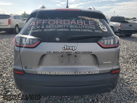 2019 Jeep Cherokee Latitude Plus with VIN 1C4PJLLB7KD202453, listed as a Copart auction lot 61230555 with 141,830 mi miles and Non repairable. Bid and sale history available at DreamBid. Image 6.