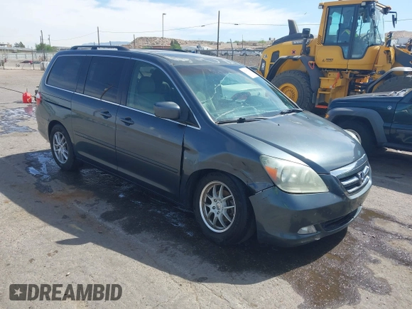 2005 Honda Odyssey TOURING with VIN 5FNRL38855B091754, listed as a IAAI auction lot 42131326 with 258,635 mi miles. Bid and sale history available at carsss.com. Image 1.