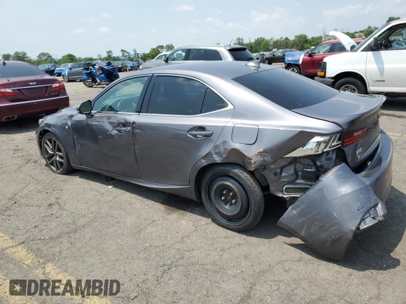 2015 Lexus IS 250 with VIN JTHCF1D21F5020586, listed as a Copart auction lot 60641525 with 156,302 mi miles and Salvage title. Bid and sale history available at DreamBid. Image 2.