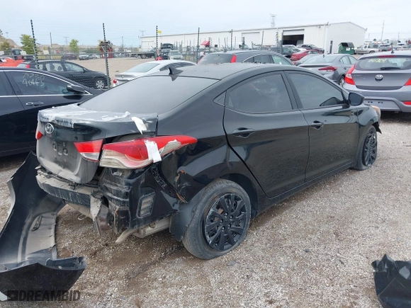 2012 Hyundai Elantra GLS with VIN KMHDH4AE6CU334263, listed as a IAAI auction lot 40390061 with 1 mi miles. Bid and sale history available at carsss.com. Image 4.