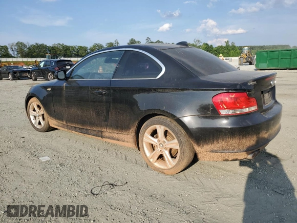 2013 BMW 1 Series 128i with VIN WBAUP7C57DVX52006, listed as a Copart auction lot 60778245 with Not provided miles and Salvage title. Bid and sale history available at DreamBid. Image 2.