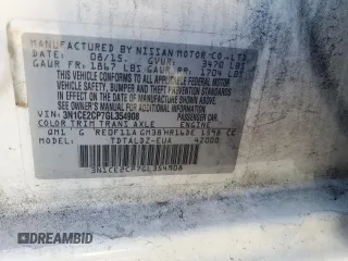 2016 Nissan Note SR с VIN 3N1CE2CP7GL354908, выставлен на аукционе Copart как лот 80775034 с пробегом 98 143 миль миль и На запчасти • Non repairable. История ставок и продаж доступна на DreamBid. Изображение 12.
