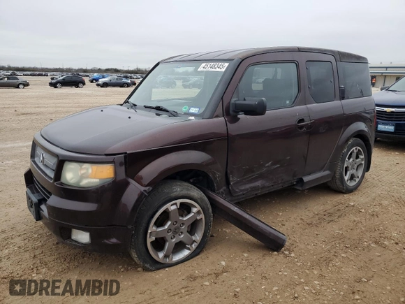 2007 Honda Element with VIN 5J6YH17997L007750, listed as a Copart auction lot 45148345 with 187,348 mi miles and Salvage Title. Bid and sale history available at DreamBid. Image 1.