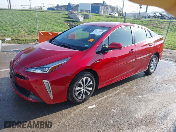 2020 Toyota Prius LE with VIN JTDL9RFU8L3019030, listed as a IAAI auction lot 41973490 with 58,361 mi miles and . Bid and sale history available at DreamBid. Image 2.