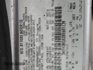 2011 Mercury Milan Premier с VIN 3MEHM0JAXBR601139, выставлен на аукционе Copart как лот 81160894 с пробегом 182 629 миль миль и Списание • Salvage title. История ставок и продаж доступна на DreamBid. Изображение 14.