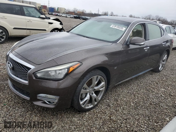2017 Infiniti Q70 3.7 with VIN JN1BY1PR9HM210552, listed as a Copart auction lot 47819325 with 50,847 mi miles and Salvage title. Bid and sale history available at DreamBid. Image 1.