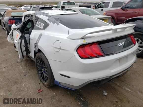 2020 Ford Mustang GT with VIN 1FA6P8CF5L5133791, listed as a Copart auction lot 40229052 with Not Provided miles and Salvage Title. Bid and sale history available at DreamBid. Image 3.