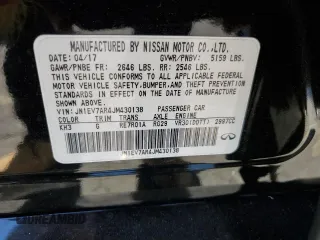 2018 Infiniti Q50 3.0t LUXE with VIN JN1EV7AR4JM430138, listed as a Copart auction lot 76386514 with 63,783 mi miles and Salvage Title. Bid and sale history available at carsss.com. Image 13.