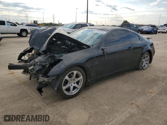 2004 Infiniti G35 Coupe w/Leather with VIN JNKCV54E24M815427, listed as a Copart auction lot 81880974 with 181,818 mi miles and Salvage Title. Bid and sale history available at carsss.com. Image 1.