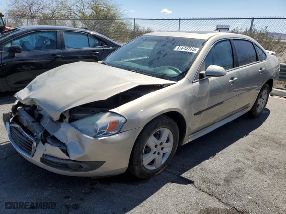 2011 Chevrolet Impala LT Fleet with VIN 2G1WG5EK2B1252457, listed as a Copart auction lot 51640765 with 137,811 mi miles and Salvage Title. Bid and sale history available at carsss.com. Image 1.