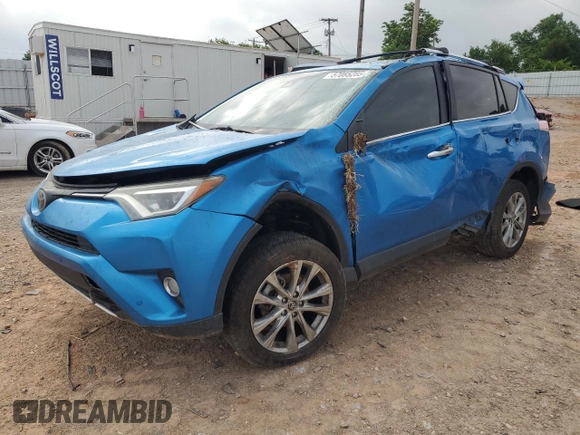 2016 Toyota RAV4 Limited with VIN JTMYFREV9GD085448, listed as a Copart auction lot 57085285 with Not provided miles and Salvage title. Bid and sale history available at DreamBid. Image 1.