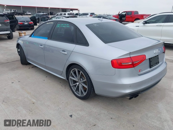 2015 Audi S4 Premium Plus with VIN WAUBGAFL9FA045093, listed as a IAAI auction lot 41428941 with 82,597 mi miles. Bid and sale history available at carsss.com. Image 3.