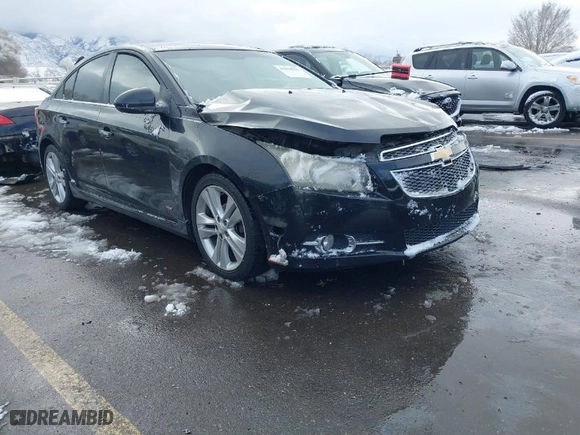 2012 Chevrolet Cruze LTZ with VIN 1G1PH5SC5C7309169, listed as a IAAI auction lot 41818551 with 158,837 mi miles. Bid and sale history available at carsss.com. Image 1.