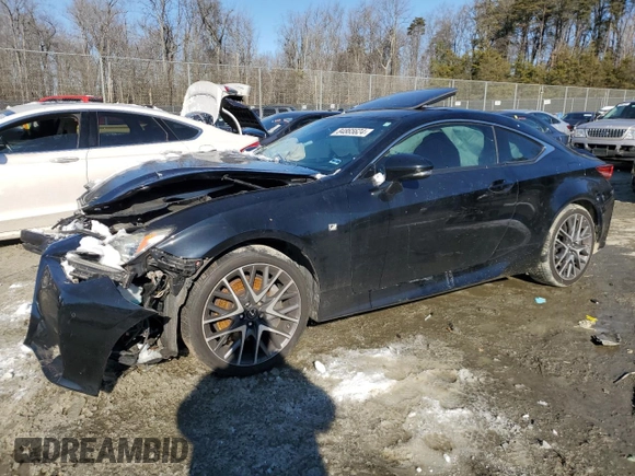 2016 Lexus RC 300 F Sport z VIN JTHSM5BC3G5001527, wystawiony jako Copart lot #84865624 z przebiegiem 56 978 mil mil oraz Szkoda całkowita • Salvage title. Historia ofert i sprzedaży dostępna na DreamBid. Obrazek 1.