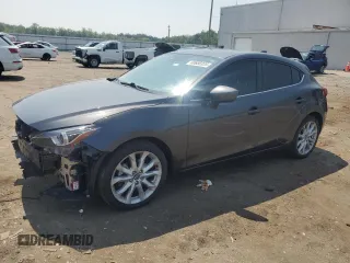 2014 Mazda 3 S Grand Touring with VIN JM1BM1M34E1205183, listed as a Copart auction lot 60680325 with 27,144 mi miles and Salvage title. Bid and sale history available at DreamBid. Image 1.