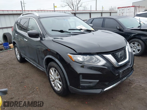 2017 Nissan Rogue SV with VIN KNMAT2MV5HP604465, listed as a IAAI auction lot 41463706 with 103,942 mi miles. Bid and sale history available at carsss.com. Image 1.