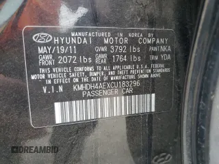 2012 Hyundai Elantra GLS с VIN KMHDH4AEXCU183296, выставлен на аукционе Copart как лот 50887385 с пробегом Не указан миль и Списание • Salvage title. История ставок и продаж доступна на DreamBid. Изображение 12.