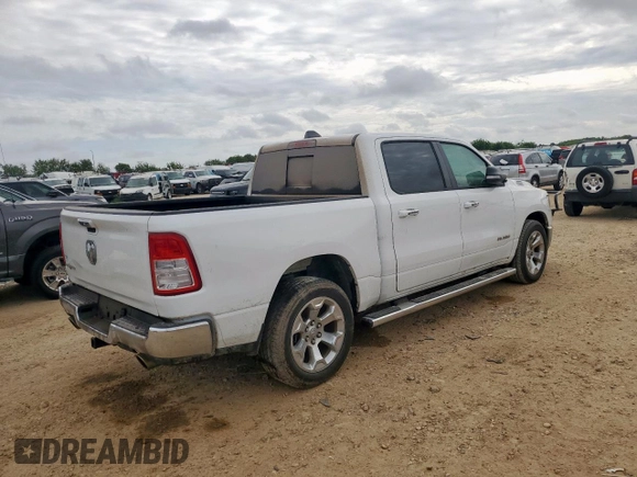 2019 Ram 1500 Big Horn with VIN 1C6RREFT8KN548370, listed as a Copart auction lot 64797115 with Not provided miles and Salvage title. Bid and sale history available at DreamBid. Image 3.