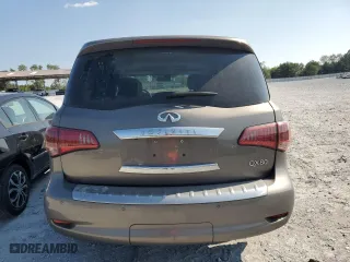 2015 Infiniti QX80 with VIN JN8AZ2NF8F9570145, listed as a Copart auction lot 66379274 with 126,314 mi miles and Salvage Title. Bid and sale history available at carsss.com. Image 6.
