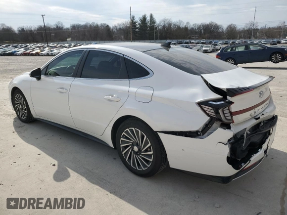 2022 Hyundai Sonata Hybrid Limited with VIN KMHL54JJ4NA038258, listed as a Copart auction lot 39828513 with 28,261 mi miles. Bid and sale history available at carsss.com. Image 2.
