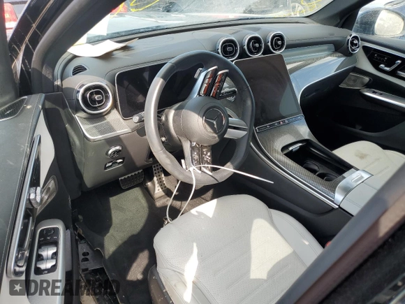 2024 Mercedes-Benz GLC with VIN W1NKM4GB7RF077169, listed as a Copart auction lot 74527004 with 0 mi miles and Non Repairable. Bid and sale history available at carsss.com. Image 8.
