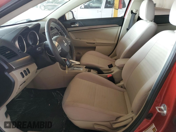 2012 Mitsubishi Lancer ES with VIN JA32U2FU2CU017414, listed as a Copart auction lot 59933784 with 41,405 mi miles and Salvage Title. Bid and sale history available at carsss.com. Image 7.