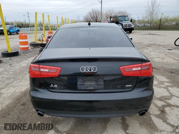2015 Audi A6 Premium Plus with VIN WAUGFAFC9FN018686, listed as a Copart auction lot 53133675 with Not provided miles and Salvage title. Bid and sale history available at DreamBid. Image 6.