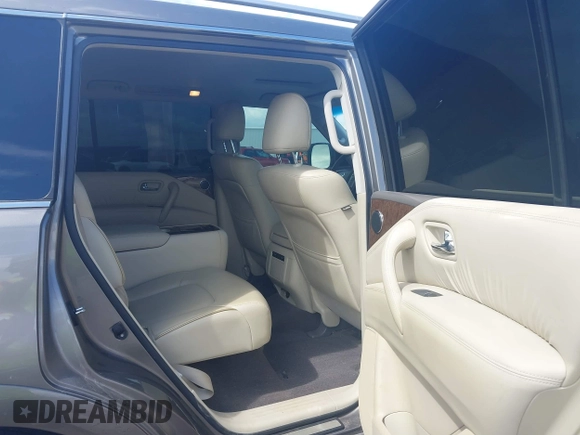 2017 Infiniti QX80 with VIN JN8AZ2NF8H9644800, listed as a IAAI auction lot 41898790 with 129,262 mi miles. Bid and sale history available at carsss.com. Image 8.
