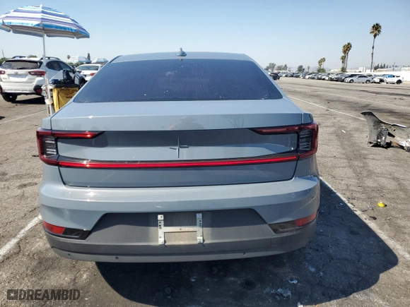 2023 Polestar 2 with VIN YSMEG3KA0PL141561, listed as a Copart auction lot 74127034 with 45,215 mi miles and Clean Title. Bid and sale history available at carsss.com. Image 6.