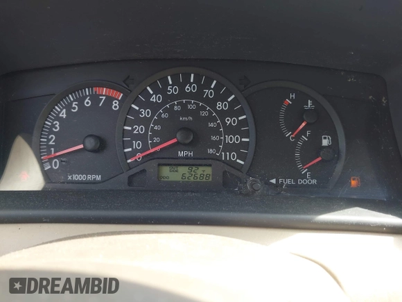 2003 Toyota Corolla CE with VIN 2T1BR32E03C102501, listed as a IAAI auction lot 42158080 with 62,688 mi miles and . Bid and sale history available at DreamBid. Image 7.