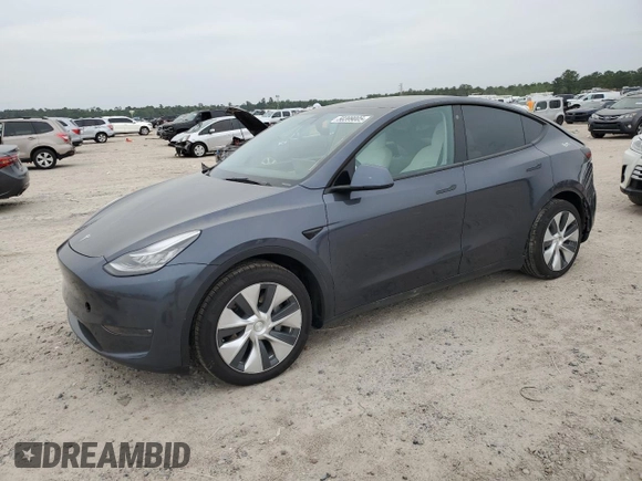 2022 Tesla Model Y Long Range with VIN 7SAYGDEE1NF315198, listed as a Copart auction lot 50399005 with 33,357 mi miles and Salvage Title. Bid and sale history available at DreamBid. Image 1.