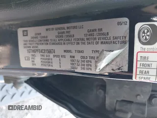 2012 GMC Canyon SLE2 with VIN 1GTH6PFE4C8156674, listed as a IAAI auction lot 42446335 with 130,464 mi miles and . Bid and sale history available at DreamBid. Image 9.