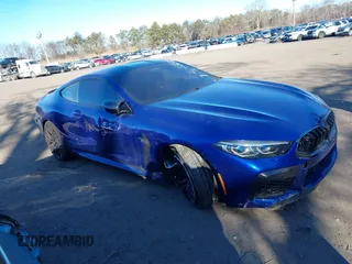 2020 BMW M8 with VIN WBSAE0C05LCE09577, listed as a IAAI auction lot 41630974 with 43,335 mi miles. Bid and sale history available at carsss.com. Image 13.