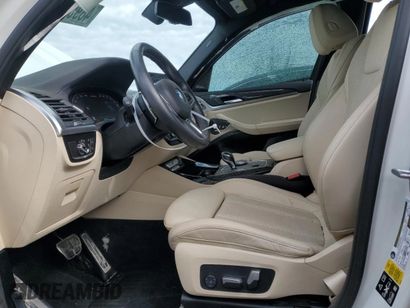 2022 BMW X3 M40i with VIN 5UX83DP03N9K37297, listed as a Copart auction lot 48956625 with 28,165 mi miles and Salvage Title. Bid and sale history available at DreamBid. Image 7.