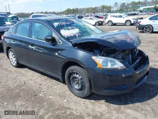 2014 Nissan Sentra S with VIN 1N4AB7AP0EN850195, listed as a IAAI auction lot 41866694 with 117,212 mi miles. Bid and sale history available at carsss.com. Image 1.
